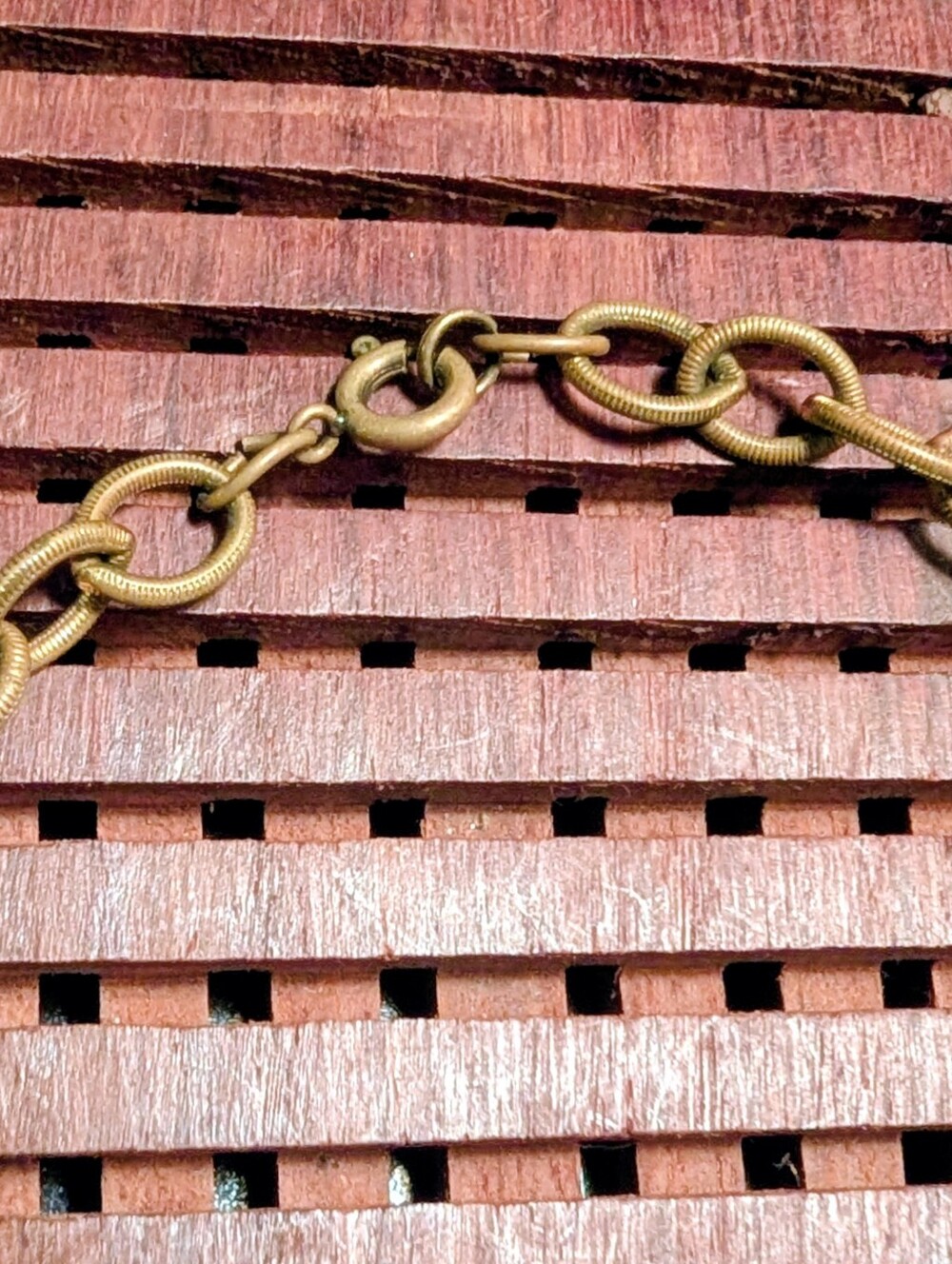 Vintage Designer Modernist MCM Copper Silver Brass Link Chain Brutalist Necklace - Picture 6 of 7